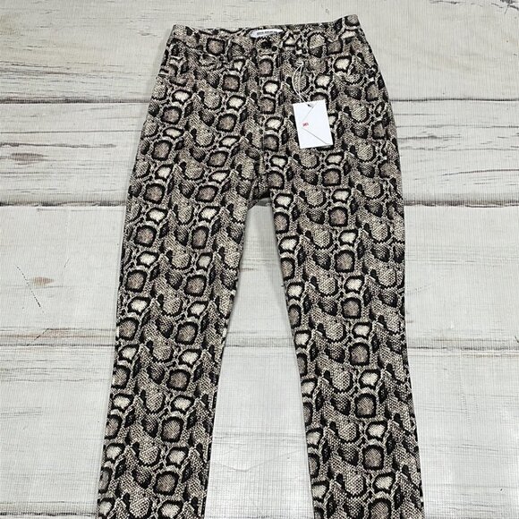 Good American Good Legs Jeans NWT Skinny Snake Skin Gray Size 2 / 26 - Picture 4 of 13